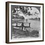 West Side of the Fort, Showing the Moat, Mandalay, Burma, 1908-null-Framed Photographic Print
