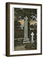 West Side of the Ruskin Memorial, Coniston, Lake District-null-Framed Photographic Print