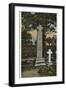 West Side of the Ruskin Memorial, Coniston, Lake District-null-Framed Photographic Print
