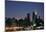 West-side Skyline at Night NYC-null-Mounted Poster