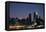 West-side Skyline at Night NYC-null-Framed Stretched Canvas