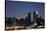 West-side Skyline at Night NYC-null-Stretched Canvas