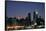 West-side Skyline at Night NYC-null-Framed Stretched Canvas