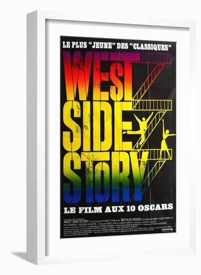 West Side Story, French Movie Poster, 1961-null-Framed Art Print