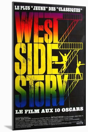 West Side Story, French Movie Poster, 1961-null-Mounted Art Print