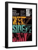 West Side Story, German Movie Poster, 1961-null-Framed Art Print