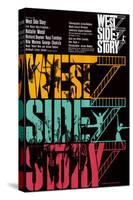 West Side Story, German Movie Poster, 1961-null-Stretched Canvas