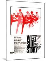 West Side Story, German Poster Art, 1961-null-Mounted Giclee Print