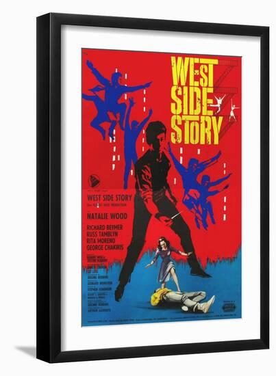 West Side Story, Italian Movie Poster, 1961-null-Framed Art Print