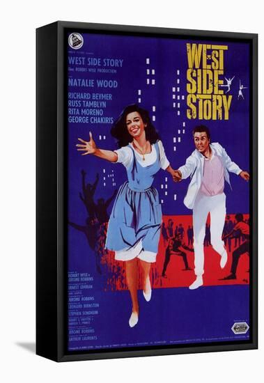 West Side Story, Italian Movie Poster, 1961-null-Framed Stretched Canvas