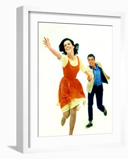 West Side Story Natalie Wood and Richard Beymer, 1961-null-Framed Photo