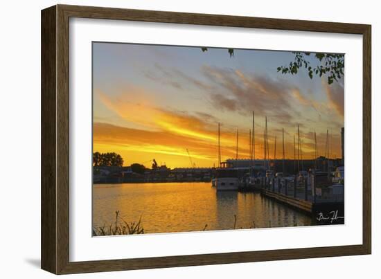 West Slip Sunrise-5fishcreative-Framed Giclee Print