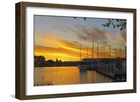 West Slip Sunrise-5fishcreative-Framed Giclee Print