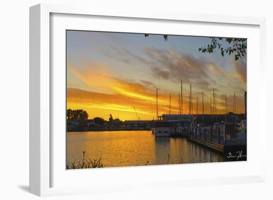 West Slip Sunrise-5fishcreative-Framed Giclee Print