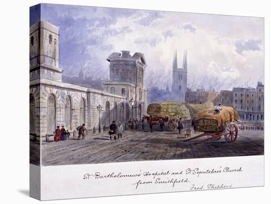 West Smithfield, London, C1840-Percy Bysshe Shelley-Stretched Canvas