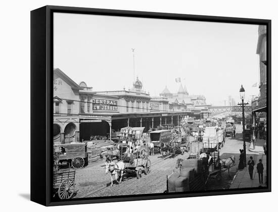 West Street, New York City, N.Y.-null-Framed Stretched Canvas