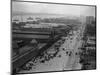 West Street with Piers and Warehouses, New York-null-Mounted Photographic Print