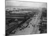 West Street with Piers and Warehouses, New York-null-Mounted Photographic Print