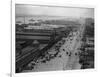 West Street with Piers and Warehouses, New York-null-Framed Photographic Print