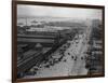 West Street with Piers and Warehouses, New York-null-Framed Photographic Print