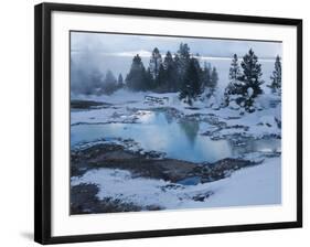 West Thumb Basin Winter Landscape, Yellowstone National Park, UNESCO World Heritage Site, Wyoming, -Kimberly Walker-Framed Photographic Print