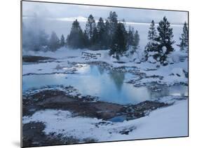 West Thumb Basin Winter Landscape, Yellowstone National Park, UNESCO World Heritage Site, Wyoming, -Kimberly Walker-Mounted Photographic Print