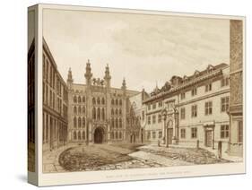 West View of Guildhall Chapel and Blackwell Hall, City of London, 1886-null-Stretched Canvas