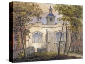 West View of the Church of St Helen, Bishopsgate, City of London, C1810-William Pearson-Stretched Canvas