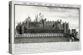 West View of the Tower of London, with a Description, 1737-Nathaniel Buck-Stretched Canvas