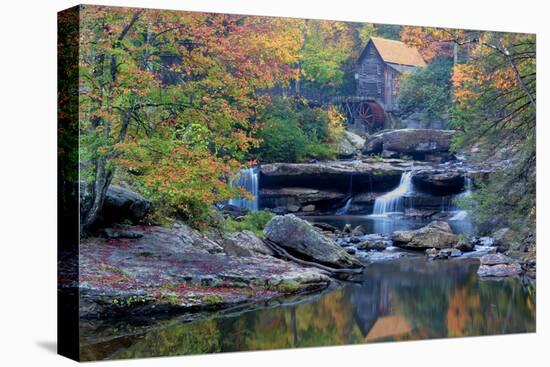 West Virginia, Babcock State Park. Glade Creek Grist Mill-Jaynes Gallery-Stretched Canvas