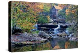 West Virginia, Babcock State Park. Glade Creek Grist Mill-Jaynes Gallery-Stretched Canvas