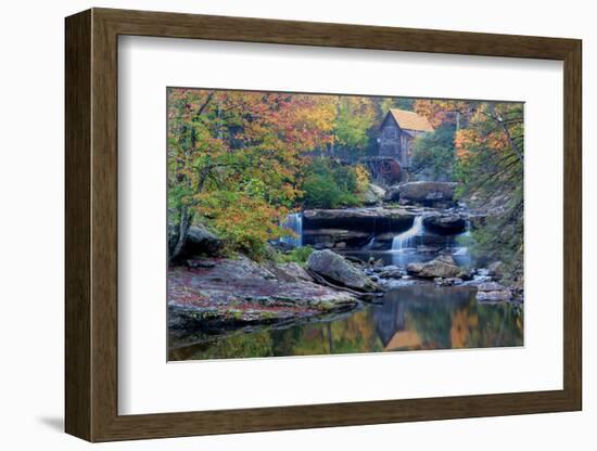 West Virginia, Babcock State Park. Glade Creek Grist Mill-Jaynes Gallery-Framed Photographic Print