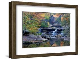 West Virginia, Babcock State Park. Glade Creek Grist Mill-Jaynes Gallery-Framed Photographic Print