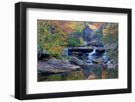 West Virginia, Babcock State Park. Glade Creek Grist Mill-Jaynes Gallery-Framed Photographic Print