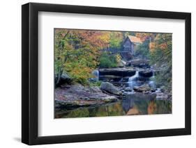 West Virginia, Babcock State Park. Glade Creek Grist Mill-Jaynes Gallery-Framed Photographic Print