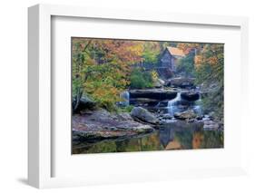 West Virginia, Babcock State Park. Glade Creek Grist Mill-Jaynes Gallery-Framed Photographic Print