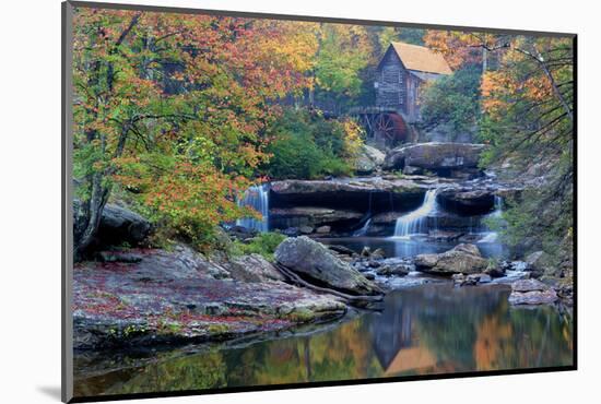 West Virginia, Babcock State Park. Glade Creek Grist Mill-Jaynes Gallery-Mounted Photographic Print