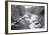 West Virginia, Blackwater Falls SP. Stream in Winter Landscape-Jay O'brien-Framed Photographic Print