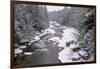 West Virginia, Blackwater Falls SP. Stream in Winter Landscape-Jay O'brien-Framed Photographic Print