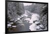 West Virginia, Blackwater Falls SP. Stream in Winter Landscape-Jay O'brien-Framed Photographic Print