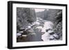 West Virginia, Blackwater Falls SP. Stream in Winter Landscape-Jay O'brien-Framed Photographic Print