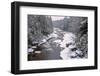 West Virginia, Blackwater Falls SP. Stream in Winter Landscape-Jay O'brien-Framed Photographic Print