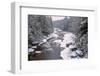 West Virginia, Blackwater Falls SP. Stream in Winter Landscape-Jay O'brien-Framed Photographic Print