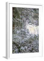 West Virginia, Blackwater Falls State Park. Blackwater Falls in Winter-Jaynes Gallery-Framed Photographic Print