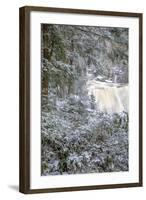 West Virginia, Blackwater Falls State Park. Blackwater Falls in Winter-Jaynes Gallery-Framed Photographic Print