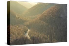 West Virginia, Blackwater Falls State Park. Mountain Sunset from Lindy Point-Jaynes Gallery-Stretched Canvas