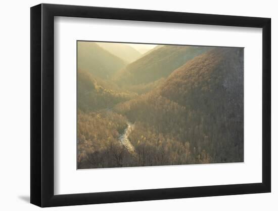 West Virginia, Blackwater Falls State Park. Mountain Sunset from Lindy Point-Jaynes Gallery-Framed Photographic Print
