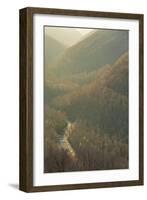 West Virginia, Blackwater Falls State Park. Mountain Sunset from Lindy Point-Jaynes Gallery-Framed Photographic Print