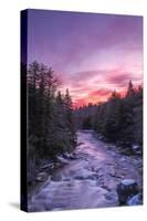 West Virginia, Blackwater Falls State Park. Sunrise on Blackwater River-Jaynes Gallery-Stretched Canvas