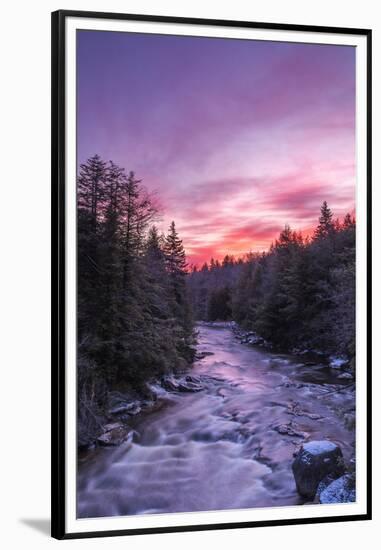 West Virginia, Blackwater Falls State Park. Sunrise on Blackwater River-Jaynes Gallery-Framed Premium Photographic Print